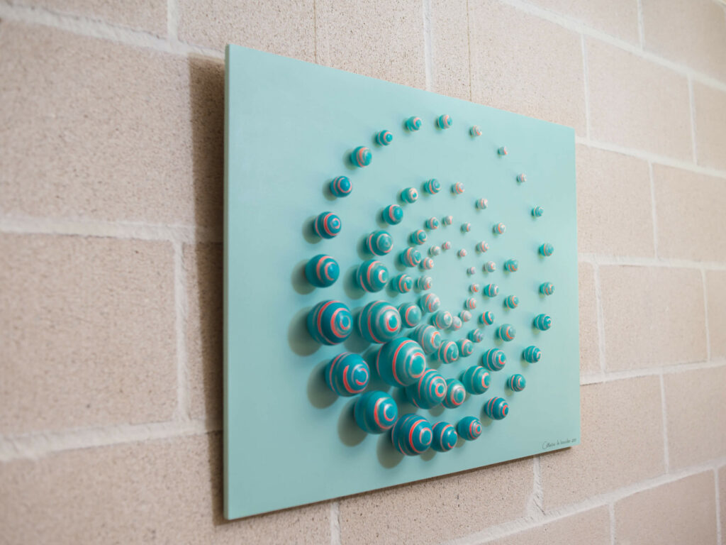 ELLIPTICAL MOTION 65x50 cm by Catherine De Bosscher.
