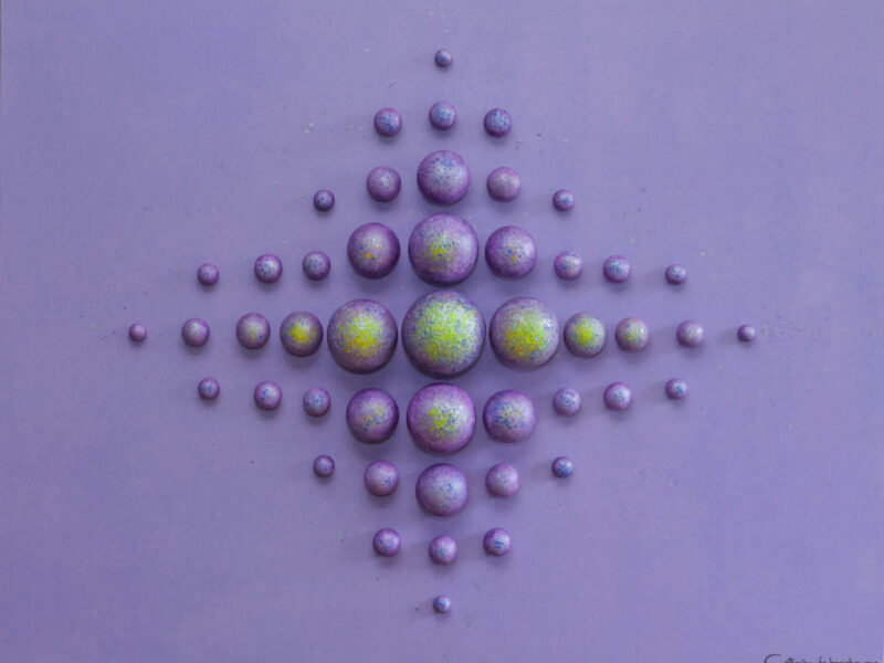 Purple Expansion - Wall Sculpture