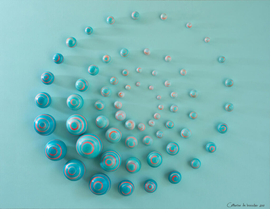 ELLIPTICAL MOVEMENT 65x50 cm by Catherine De Bosscher.