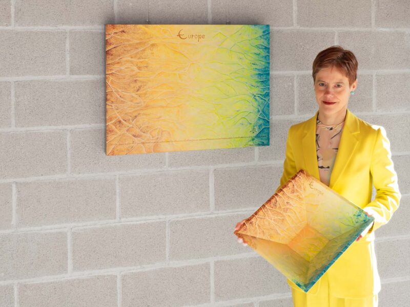 Satellite Europa - Painting and Platter