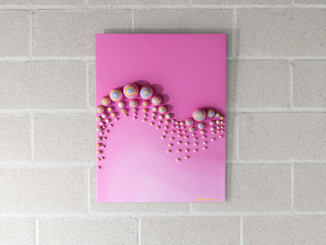 Pink Valley - Wall Sculpture